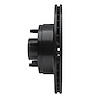 E-Line Drilled & Slotted Black Brake Rotor, 1974-1980 Ford/Lincoln/Mercury/Mazda, Position: Front Right - image 1