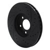 E-Line Drilled & Slotted Black Brake Rotor, 2000-2006 Fits Multiple Makes/Models, Position: Front Left - image 3