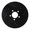 E-Line Drilled & Slotted Black Brake Rotor, 2000-2006 Fits Multiple Makes/Models, Position: Front Left - image 4