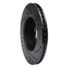 E-Line Drilled & Slotted Black Brake Rotor, 2000-2015 Ford/Lincoln/Mercury/Mazda, Position: Front Left - image 4