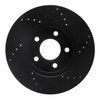 E-Line Drilled & Slotted Black Brake Rotor, 2005-2010 Ford/Lincoln/Mercury/Mazda, Position: Front Left - image 4