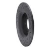 E-Line Drilled & Slotted Black Brake Rotor, 1998-2015 Ford/Lincoln/Mercury/Mazda, Position: Rear Right - image 4