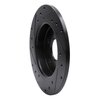 E-Line Drilled & Slotted Black Brake Rotor, 2012-2018 Ford/Lincoln/Mercury/Mazda, Position: Rear Right - image 4
