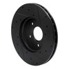 E-Line Drilled & Slotted Black Brake Rotor, 2012-2018 Fits Multiple Makes/Models, Position: Front Left - image 2