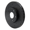 E-Line Drilled & Slotted Black Brake Rotor, 2012-2018 Fits Multiple Makes/Models, Position: Front Left - image 3