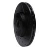 E-Line Drilled & Slotted Black Brake Rotor, 2012-2018 Fits Multiple Makes/Models, Position: Front Right - image 2