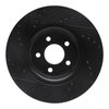 E-Line Drilled & Slotted Black Brake Rotor, 2015-2020 Ford/Lincoln/Mercury/Mazda, Position: Front Right - image 4