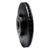 E-Line Drilled & Slotted Black Brake Rotor, Fits Select Ford/Lincoln/Mercury/Mazda, Position: Front Left - image 3