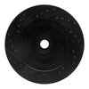 E-Line Drilled & Slotted Black Brake Rotor, 1973-1993 Ford/Lincoln/Mercury/Mazda, Position: Front Right - image 2