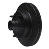 E-Line Drilled & Slotted Black Brake Rotor, 1973-1993 Ford/Lincoln/Mercury/Mazda, Position: Front Right - image 3
