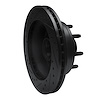 E-Line Drilled & Slotted Black Brake Rotor, 1980-1985 Ford/Lincoln/Mercury/Mazda, Position: Front Right - image 1