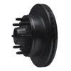 E-Line Drilled & Slotted Black Brake Rotor, 1980-1985 Ford/Lincoln/Mercury/Mazda, Position: Front Right - image 2