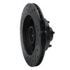 E-Line Drilled & Slotted Black Brake Rotor, 1980-1983 Ford/Lincoln/Mercury/Mazda, Position: Front Right - image 3