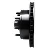 E-Line Drilled & Slotted Black Brake Rotor, 1980-1985 Ford/Lincoln/Mercury/Mazda, Position: Front Right - image 3