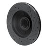E-Line Drilled & Slotted Black Brake Rotor, 1994-2003 Ford/Lincoln/Mercury/Mazda, Position: Front Left - image 4