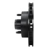 E-Line Drilled & Slotted Black Brake Rotor, 1995-1997 Ford/Lincoln/Mercury/Mazda, Position: Front Left - image 2