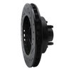 E-Line Drilled & Slotted Black Brake Rotor, 1995-1997 Ford/Lincoln/Mercury/Mazda, Position: Front Left - image 3