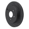 E-Line Drilled & Slotted Black Brake Rotor, 1995-1997 Ford/Lincoln/Mercury/Mazda, Position: Front Right - image 4