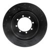 E-Line Drilled & Slotted Black Brake Rotor, 1999-2004 Ford/Lincoln/Mercury/Mazda, Position: Rear Left - image 4