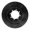 E-Line Drilled & Slotted Black Brake Rotor, 1999-2004 Ford/Lincoln/Mercury/Mazda, Position: Rear Right - image 4