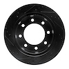 E-Line Drilled & Slotted Black Brake Rotor, 1999-2005 Ford/Lincoln/Mercury/Mazda, Position: Rear Right - image 1