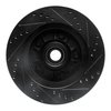E-Line Drilled & Slotted Black Brake Rotor, 2000-2004 Ford/Lincoln/Mercury/Mazda, Position: Front Left - image 4