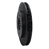 E-Line Drilled & Slotted Black Brake Rotor, 1997-2002 Ford/Lincoln/Mercury/Mazda, Position: Front Right - image 1