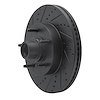 E-Line Drilled & Slotted Black Brake Rotor, 2004-2006 Ford/Lincoln/Mercury/Mazda, Position: Front Left - image 1