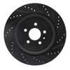 E-Line Drilled & Slotted Black Brake Rotor, 2013-2019 Ford/Lincoln/Mercury/Mazda, Position: Rear Left - image 3