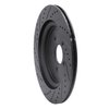 E-Line Drilled & Slotted Black Brake Rotor, 2013-2019 Ford/Lincoln/Mercury/Mazda, Position: Rear Right - image 2