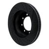 E-Line Drilled & Slotted Black Brake Rotor, Fits Select Ford/Lincoln/Mercury/Mazda, Position: Front Left - image 4
