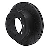 E-Line Drilled & Slotted Black Brake Rotor, Fits Select Fits Multiple Makes/Models, Position: Front & Rear Left - image 1