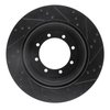 E-Line Drilled & Slotted Black Brake Rotor, Fits Select Fits Multiple Makes/Models, Position: Front & Rear Left - image 3