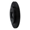 E-Line Drilled & Slotted Black Brake Rotor, 2018-2021 Ford/Lincoln/Mercury/Mazda, Position: Rear Left - image 2