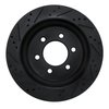 E-Line Drilled & Slotted Black Brake Rotor, 2018-2021 Ford/Lincoln/Mercury/Mazda, Position: Rear Right - image 3
