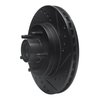 E-Line Drilled & Slotted Black Brake Rotor, 1984-1987 Ford/Lincoln/Mercury/Mazda, Position: Front Right - image 4