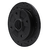 E-Line Drilled & Slotted Black Brake Rotor, 1987-1994 Ford/Lincoln/Mercury/Mazda, Position: Rear Right - image 1
