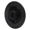 E-Line Drilled & Slotted Black Brake Rotor, 1987-1994 Ford/Lincoln/Mercury/Mazda, Position: Rear Right - image 2