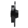 E-Line Drilled & Slotted Black Brake Rotor, 1987-1994 Ford/Lincoln/Mercury/Mazda, Position: Rear Right - image 4