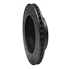 E-Line Drilled & Slotted Black Brake Rotor, 1975-1979 Ford/Lincoln/Mercury/Mazda, Position: Rear Left - image 1