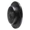 E-Line Drilled & Slotted Black Brake Rotor, 1996-2002 Ford/Lincoln/Mercury/Mazda, Position: Rear Left - image 2