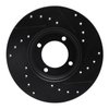 E-Line Drilled & Slotted Black Brake Rotor, 1963-1986 Fits Multiple Makes/Models, Position: Front Left - image 4