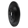E-Line Drilled & Slotted Black Brake Rotor, 1986-1989 Acura/Honda, Position: Rear Right - image 2