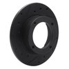 E-Line Drilled & Slotted Black Brake Rotor, 1973-1979 Acura/Honda, Position: Front Left - image 2