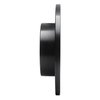 E-Line Drilled & Slotted Black Brake Rotor, 1979-1983 Acura/Honda, Position: Front Left - image 2