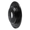 E-Line Drilled & Slotted Black Brake Rotor, 1986-1996 Acura/Honda, Position: Rear Right - image 4
