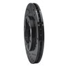 E-Line Drilled & Slotted Black Brake Rotor, 1990-1997 Acura/Honda, Position: Front Right - image 2