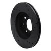 E-Line Drilled & Slotted Black Brake Rotor, 1990-2000 Acura/Honda, Position: Front Left - image 2