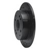 E-Line Drilled & Slotted Black Brake Rotor, 1992-1997 Acura/Honda, Position: Rear Right - image 3