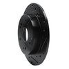 E-Line Drilled & Slotted Black Brake Rotor, 1997-2015 Acura/Honda, Position: Rear Right - image 3